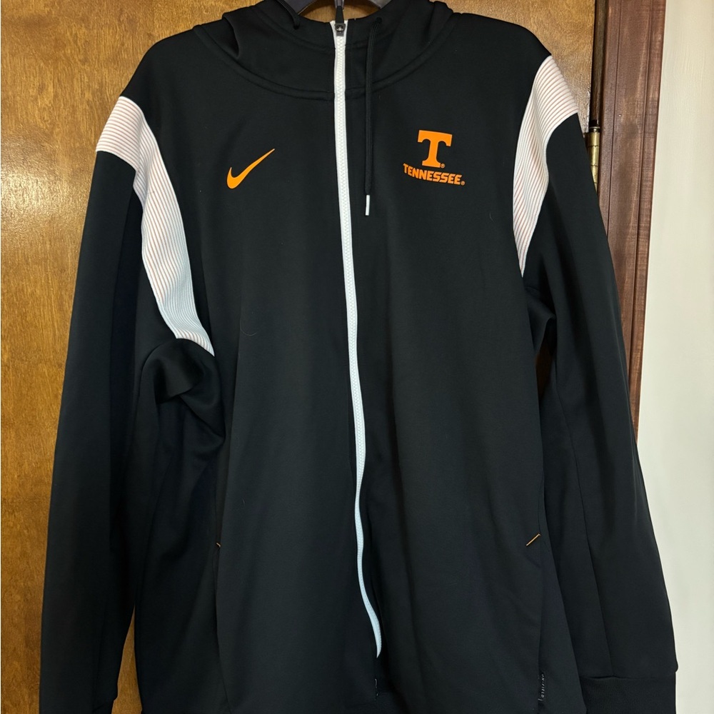 Nike Men's Tennessee team issue Black and Orange full zip hoody
